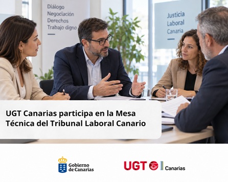 UGT Canarias participa en la Mesa Técnica de Absentismo y Prevención de Riesgos Laborales